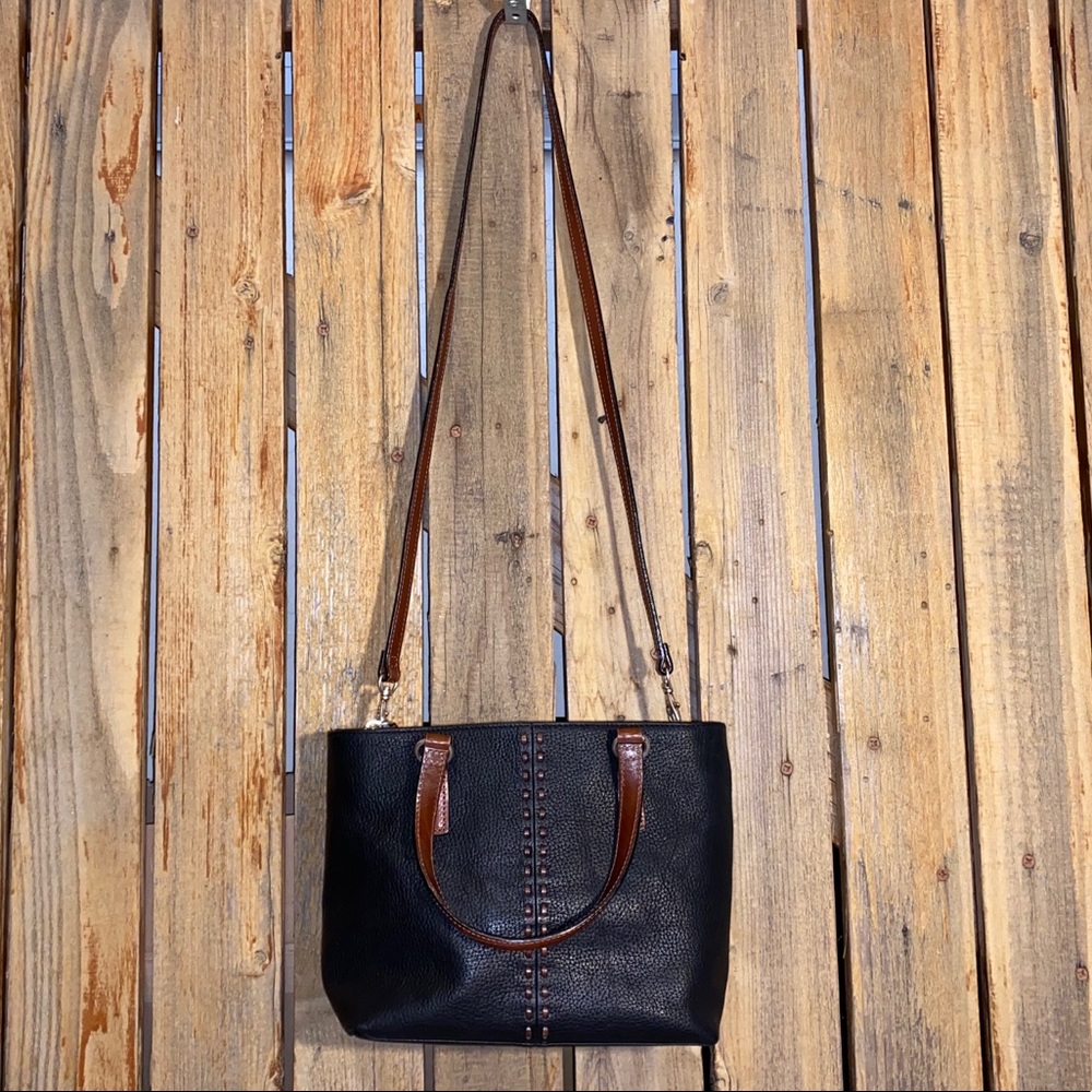 Fossil Black Leather Satchel